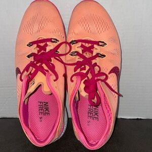 Nike Shoes Womens 8 Athletic Trainer Running Free TR Fit 5 Breathe Sunset Glow